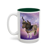 Miniature Horse Wizard Mug — Cosmic Purple Fantasy Coffee Cup