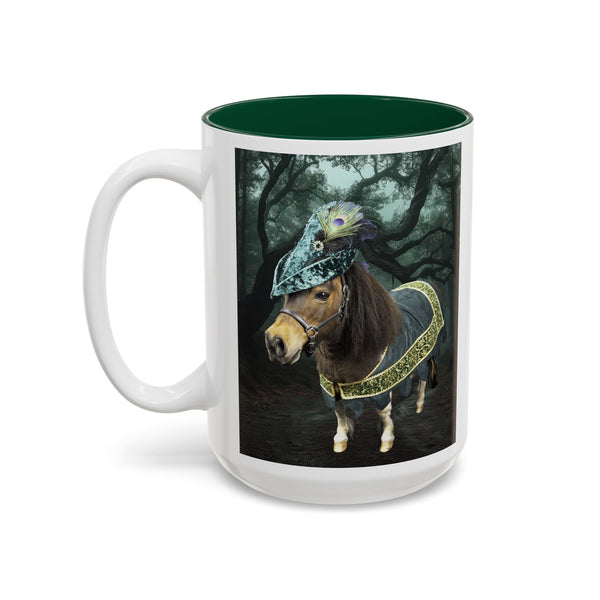 Robin Hoof —  Outlaw Miniature Horse Two-Tone Accent Mug (15oz)