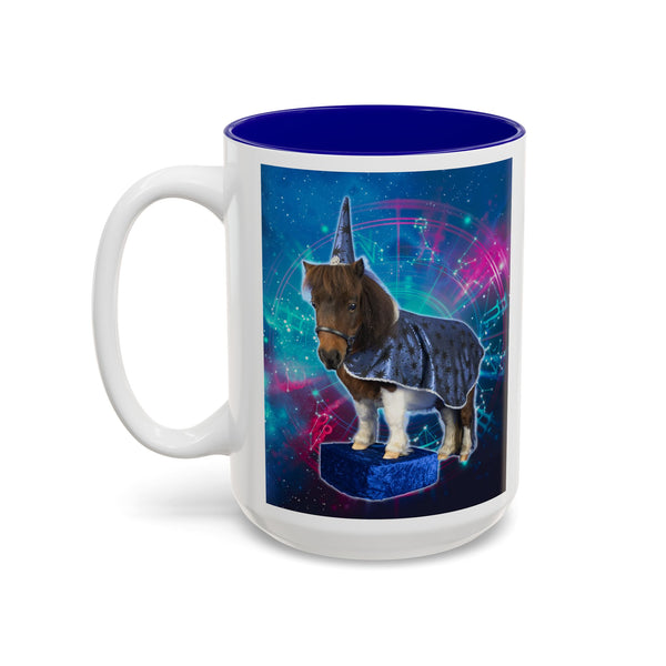 Wizard - Magical Miniature Horse Two-Tone Accent Mug (15oz)