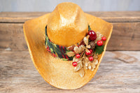 Glad and Golden Tidings - Holiday Cowboy Costume with hat and bandana for Mini Horse