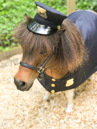 The Fuzz -  Policeman's Costume for Mini Horse with Classic Hat and Badged Jacket