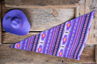 Midnight Lavender Navajo - Cowboy Hat and Bandana for Mini Horse