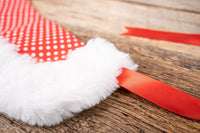 Mrs Mini Claus - Costume with Polka Dot Bonnet, Cape and Tail Fascinator for Mini Horse