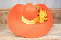 Flaming Floral - Cowboy Hat and Bandana for Mini Horse