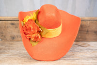 Flaming Floral - Cowboy Hat and Bandana for Mini Horse
