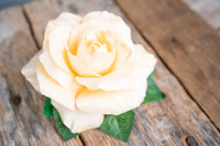 Peachy Keen Rose - Set of Four Easy Clip Flower Fascinators