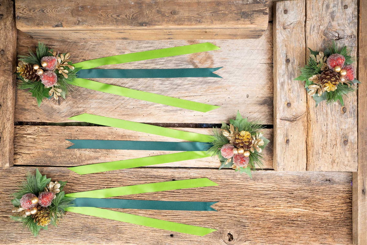 Yuletide Cheer - Set of Four Holiday Easy Clip Fascinators