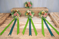 Yuletide Cheer - Set of Four Holiday Easy Clip Fascinators