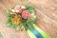 Yuletide Cheer - Set of Four Holiday Easy Clip Fascinators