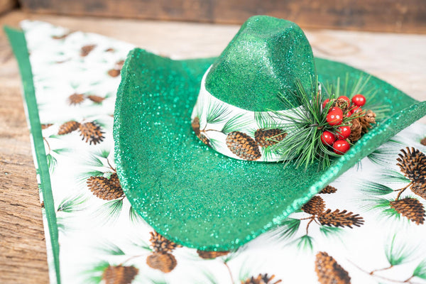 Pinecone Pilgrim - Cowboy Hat and Bandana for Mini Horse