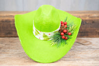 Key Lime Spruce - Cowboy Hat and Bandana for Mini Horse