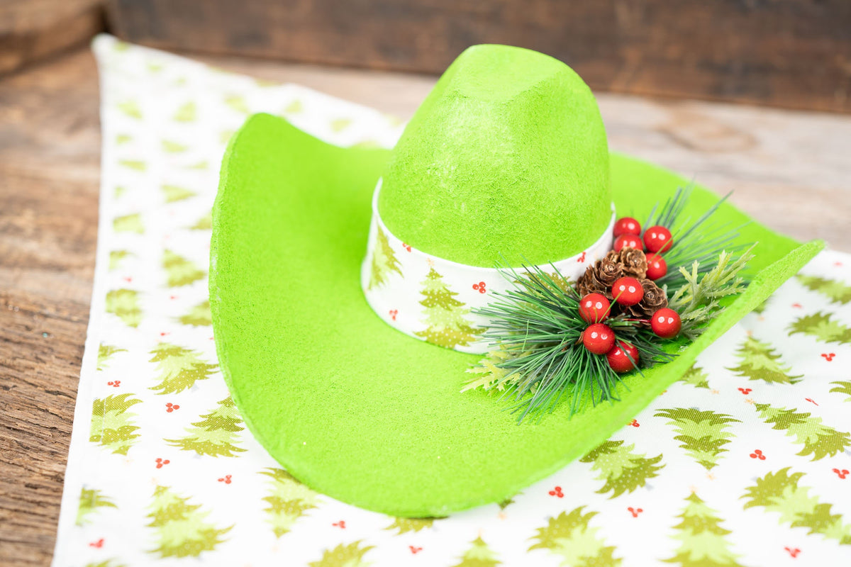 Key Lime Spruce - Cowboy Hat and Bandana for Mini Horse