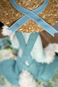 Hilly Billy Easter Bunny - Easter Bunny Puppet with Calico Saddle, and Mane & Tail Fascinators for Mini Horse