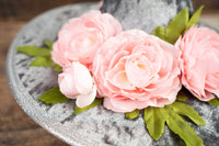 Peaches and Ash - Derby Hat and Tail Fascinator for Mini Horse