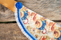 Beachcomber -  Straw Hat, Shawl and Tail Fascinator for Miniature Horse