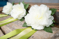 Key Lime Meringue - Set of Four Easy Clip Flower Fascinators