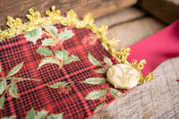 Storybook Christmas - Xmas Costume with Bonnet, Cape and Tail Fascinator for Mini Horse