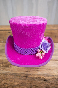 Raspberry Romance - Top Hat for Miniature Horse