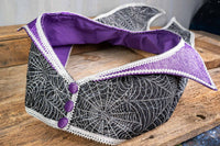 Cobweb Couture - Halloween Costume with Top Hat and Spooky Cobweb Jacket and Coattails.