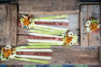 Sunbeam Daydream  - Set of Four Easy Clip Flower Fascinators