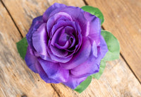 Rosalicious Royale - Set of Four Easy Clip Flower Fascinators
