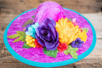 Mini de los Muertos -  Day of the Dead costume with hat, cape and tail fascinator for Mini Horse