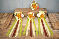 Sunbeam Daydream  - Set of Four Easy Clip Flower Fascinators