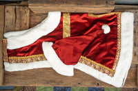 Olde World Santa - Santa Hat and Velvet Embroidered Cape for Mini Horse