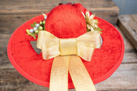 Deck the Derby - Christmas Derby Hat and Tail Fascinator for Mini Horse