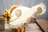 Blessings and Gratitude - Thanksgiving Costume with Classic Bonnet, Cape and Fascinator for Mini Horse