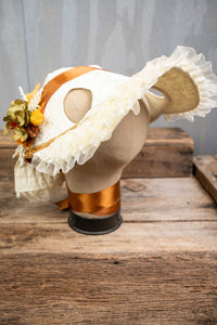 Blessings and Gratitude - Thanksgiving Costume with Classic Bonnet, Cape and Fascinator for Mini Horse