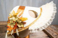 Blessings and Gratitude - Thanksgiving Costume with Classic Bonnet, Cape and Fascinator for Mini Horse