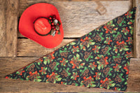 Holly Jolly Berry - Christmas Cowboy Hat and Bandana for Mini Horse