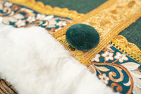 Evergreen and Grand - Santa Costume with Hat and Velvet Embroidered Cape for Mini Horse