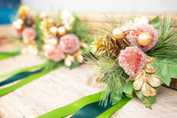 All that Glitters - Set of Four Christmas Fascinators and Ribbons for Mini Horse