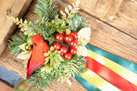 Ode to Joy - Set of Four Christmas Fascinators and Ribbons for Mini Horse