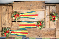 Ode to Joy - Set of Four Christmas Fascinators and Ribbons for Mini Horse
