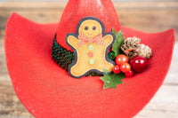 Gingerbread Trail - Christmas Cowboy Hat and Bandana for Mini Horse