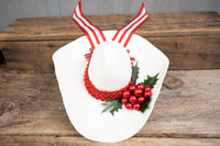 Candy Cane Cascade - Cowboy Hat and Bandana for Mini Horse