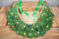 All Spruced Up - Christmas Tree Costume with Hat, Cape and Tail Fascinator for Mini Horse