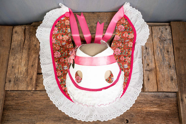 Comfort and Joy - Holiday Costume with Classic Bonnet, Cape and Tail Fascinator for Mini Horse