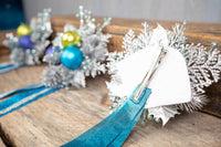 Topaz and Tinsel - Set of Four Christmas Fascinators with Ribbons for Mini Horse