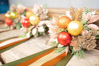 Copper Canyon Christmas - Set of Four Christmas Fascinators with Ribbons for Mini Horse