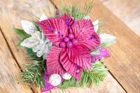Magenta Jubilee - Set of Four Christmas Fascinators with Ribbons for Mini Horse