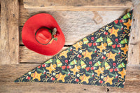 Gingerbread Trail - Christmas Cowboy Hat and Bandana for Mini Horse