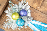 Topaz and Tinsel - Set of Four Christmas Fascinators with Ribbons for Mini Horse