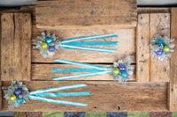 Topaz and Tinsel - Set of Four Christmas Fascinators with Ribbons for Mini Horse