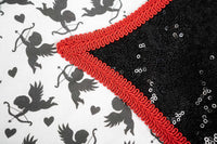 Cupids and Cowgirls - Valentine Cowboy Set with Hat, Fringed Shawl and Tail Fascinator