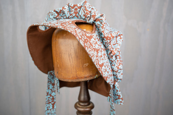 Charm and Chocolate - Prairie Hat Bonnet for Mini Horse