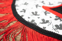 Cupids and Cowgirls - Valentine Cowboy Set with Hat, Fringed Shawl and Tail Fascinator